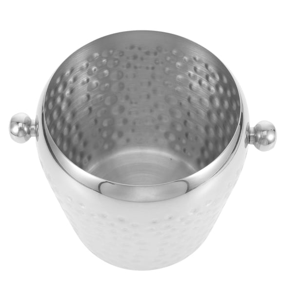 FUEENIRVA Stainless Steel Ice Bucket for Bar and Party Use, Wine Cooler and Beverage Chiller with Design