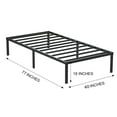YTBW Metal Bed Frame 18 Inche High Twin Easy Assembly Noise Free No Box