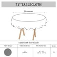thumbnail image 7 of PiccoCasa Vinyl House Tablecloth Round 71" Dia Blue Flower Pattern Waterproof, 7 of 7