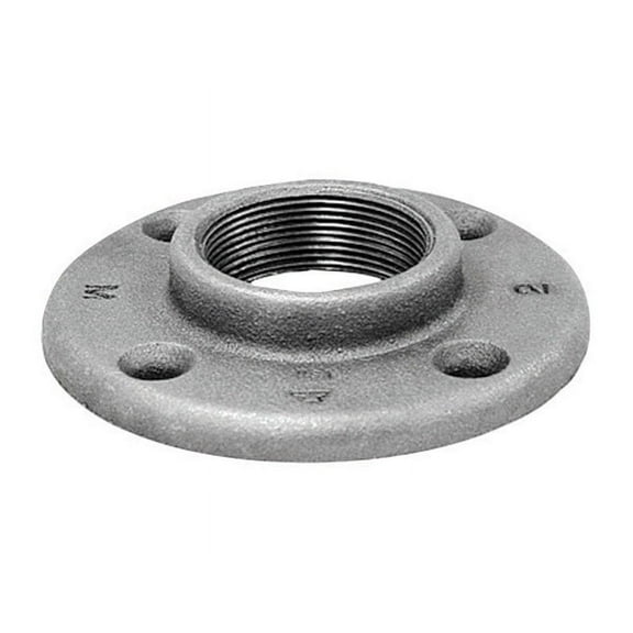 Anvil International 8700164158 .25 in. Malleable Iron Pipe Fitting Galvanized Floor Flange