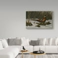 thumbnail image 3 of Trademark Fine Art 'Walking Through Winter' Canvas Art by Wilhelm Goebel, 3 of 3