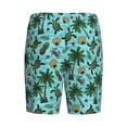 thumbnail image 2 of Lsque Pineapple Sea Turtle Mens Sleep Pajama Shorts,Short Pajama Pants, Cotton Ultra-Soft Knit-X-Large, 2 of 9