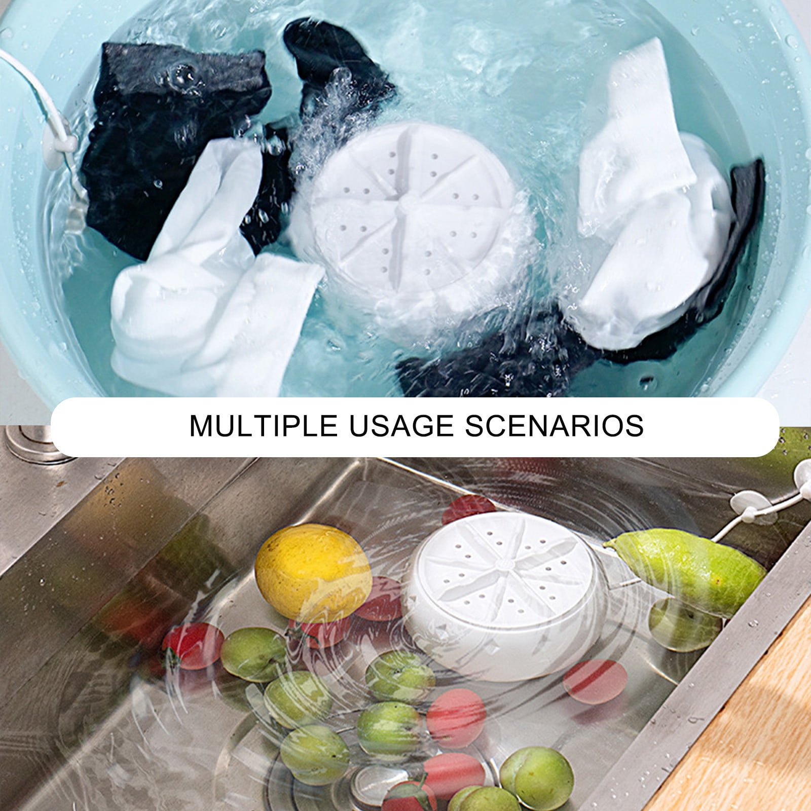 3 Packs Portable Mini Washing Machine USB Powered Travel Washer for Clothes Underwear Masks with High Frequency Vibration Cavitation Foldable Lightweight Compact for Home Camping Dorm