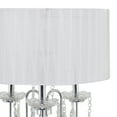 thumbnail image 4 of DecMode 63" 3 Light Silver Floor Lamp with White Microfiber Shade, 4 of 10