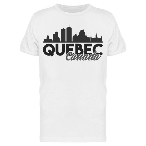 Quebec Canada Silhouette T-Shirt Men -Image by Shutterstock, Male 3X-Large