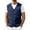 a01Navy, variant on LODIENY Men's Plus Size (XS-5XL) Cotton Linen Utility Vest Button Up V Neck Casual Outdoor Waistcoat with Multi Pockets Army Green XS