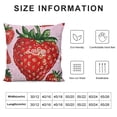 thumbnail image 5 of Fruit Hand Drawn Cute Pink Fruit Pillow Covers Pillowcases Home Decor Bed Couch Sofa Office Living Room Cushion, 5 of 5