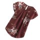 thumbnail image 4 of Sonducket Camiseta de mujer Camiseta plisada estampada Top Cuello Blusa de manga corta Prendas para la parte del cuerpo Rojo XXL Sonducket AP003086-35, 4 of 6