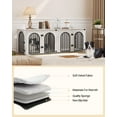 thumbnail image 5 of Dog Crate Furniture, 71" Heavy Duty Dog Kennels with Divider, Pads, Side Table, TV Cabinet, 5 of 7