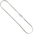 thumbnail image 2 of Thin Sterling Silver 1.2mm Snake Chain Necklace for Women and Men Nickel Free Italy 30 inch, 2 of 2