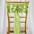 thumbnail image 4 of Efavormart 25pcs Lime Green SATIN Chair Sashes Tie Bows for Wedding Events Decor Chair Bow Sash Party Decoration Supplies  6 x106", 4 of 5