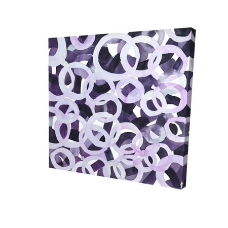

Begin Home Decor 2080-0808-AB46-1 8 x 8 in. Abstract Purple Circles-Print on Canvas