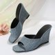 thumbnail image 5 of Amzcrzy Zapatos de mujer,Zapatos de mujer,Zapatillas de mujer, Sandalias de cuña para mujer, sandalias de playa para mujer, zapatillas casuales antideslizantes de verano Sandalias Mujer Zapatillas De, 5 of 7