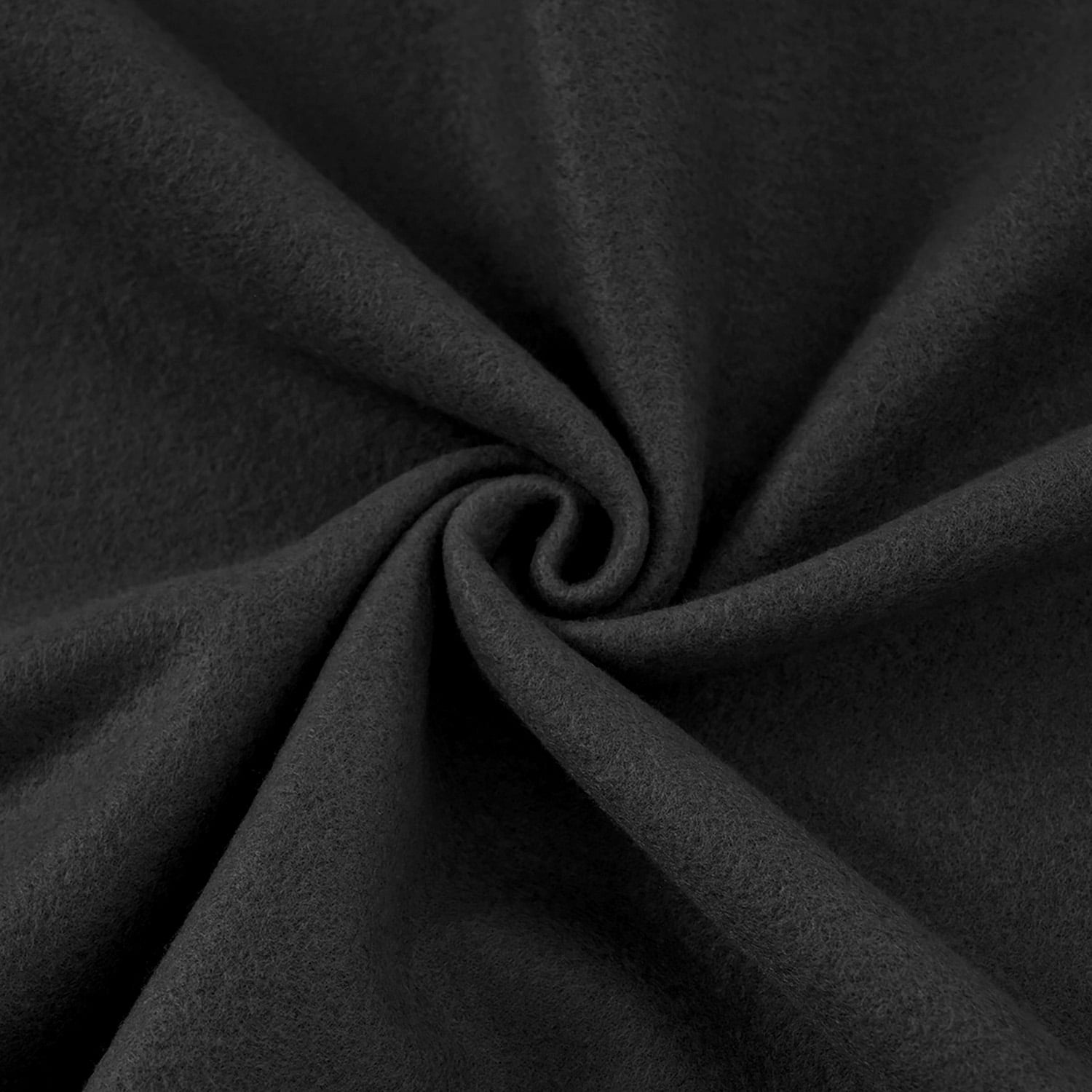 JML Soft Fleece Bed Blanket with Satin Trim, Twin 60"x80", Black