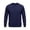 07#Navy, variant on Mens Long Sleeve Sweatshirt Fleece Performance Crewneck Sweatshirts for Men