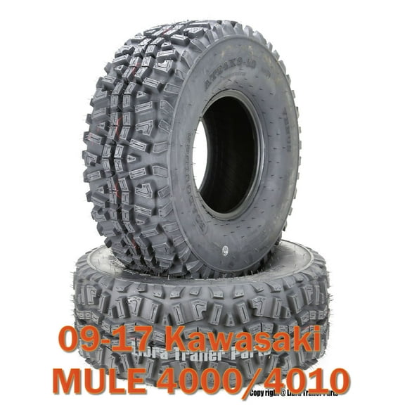 09-17 Kawasaki MULE 4000/4010 Set 2 Front or Rear Tires 23x11-10 6PR