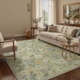 thumbnail image 5 of GENIMO 2'x3' Floral Botanical Entryway Rug, Machine Washable Non Slip Low Pile Area Rug for Front Door Kitchen Bathroom, Muted Sage, 5 of 6