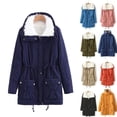thumbnail image 2 of Women Winter Thick Outwear Long Jacket Cotton Pad Warm Parka Casual Winter Coat, 2 of 8