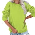 thumbnail image 6 of Dyfzdhu Long Sleeve T-shirt For Women Fashion Casual Solid Color Round Neck Pocket Long Sleeve Top Sweatshirt Casual Top, 6 of 6
