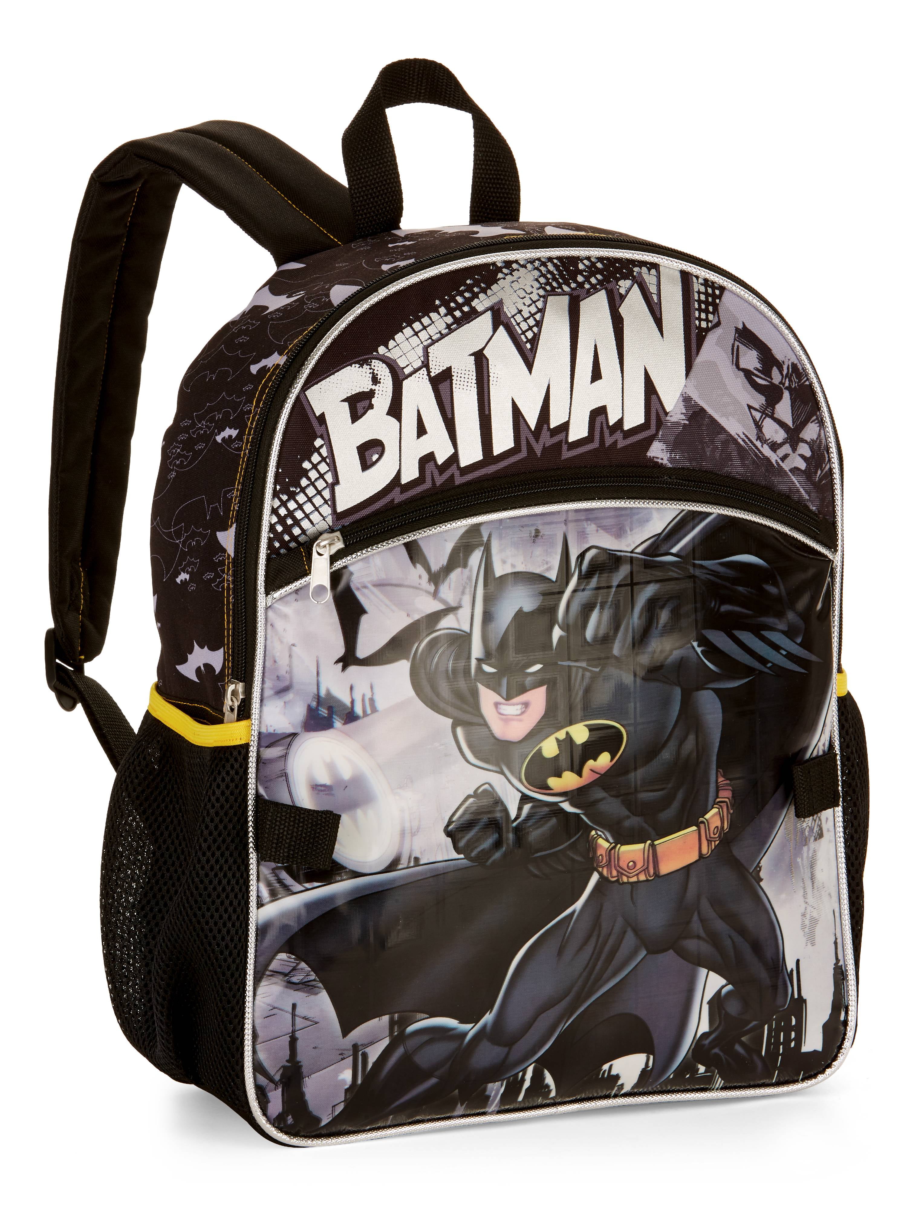 batman backpack with lunch box