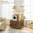 thumbnail image 5 of HOOBRO Multi-Level 52 in Cat Tree with Versatile Cat Tree & Accessory Kit, Brown, 5 of 9