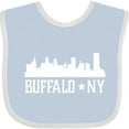 thumbnail image 3 of Inktastic Buffalo New York NY Cities Skyline Boys or Girls Baby Bib, 3 of 4