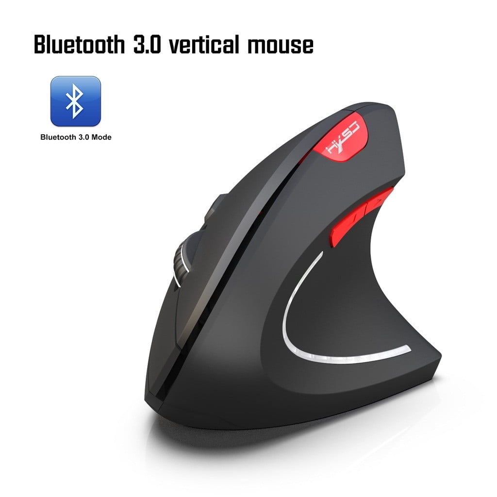 Ergonomic Vertical Wireless Mouse Bluetooth 5.0 and 2.4g Usb Receiver Adjustable Dpi Settings for Pc Laptop Desktop Mac Windows Computer Office Home Work Travel Portable Use