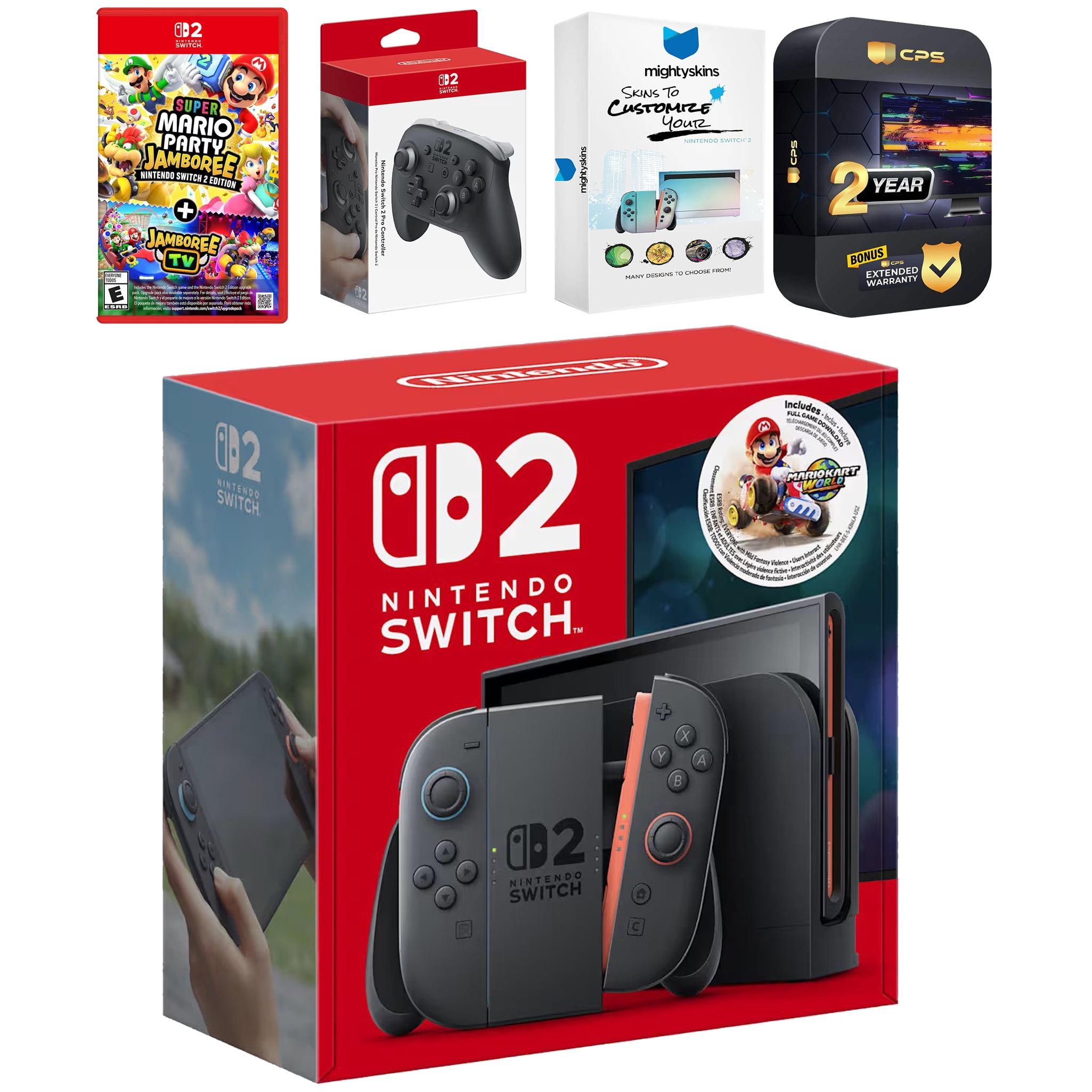 Nintendo Switch 2 + Mario Kart World Bundle with Street Fighter 6