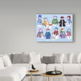 thumbnail image 3 of Trademark Fine Art 'Snowmen Pattern' Canvas Art by Kimura Designs, 3 of 3