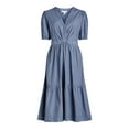 thumbnail image 4 of Free Assembly Women's Twist Front Cotton Midi Dress, Sizes XS-XXL, 4 of 5