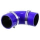 thumbnail image 1 of 63mm 2.5" ID 90 Grados Silicona Reductor Manguera Acoplador Tubo Juego Azul, 1 of 1