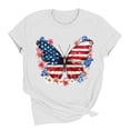 thumbnail image 4 of Vetsdori Womens Patriotic Shirts Short Sleeve USA Years Anniversary Pullover Summer 4th of July Graphic Crew Neck,Red White and Blue Casual Tops for Women Independence Day, 4 of 7