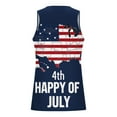 thumbnail image 4 of Njoeus Mens Graphic T-Shirts Mens Undershirts American Flag Print Tank Tops Men, Mens Big & Tall Sleeveless Graphic Tees Usa Star Stripe Patriotic T Shirt Summer Loose Vests Tees M-6Xl Work Shirts For, 4 of 4