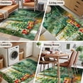 thumbnail image 5 of 2.7'x5' Area Rugs, Green Christmas Indoor Outdoor Area Rug for Living Room Bedroom, Snwoflake Xmas Tree Watercolor Washable Bathroom Rugs Kitchen Floor Carpet Mats Home Decor Aesthetic, 5 of 8
