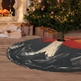 thumbnail image 2 of Cauagu 36" Christmas Tree Skirt Retro Space Rocket Launch Pattern Christmas Tree Decorations Tree Mat for Xmas Decorations Occasion Holiday Home Decor -36", 2 of 7