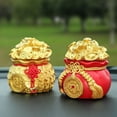 thumbnail image 4 of Sunjoy Tech Chinese New Year Ornament Lucky Money Ingot Bag Decoration Vibrant Color Car Ornament Spring Festival Decor, 4 of 8