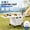 Light beige, variant on 3-in-1 Foldable Camping Wagon Cart with Table, Heavy Duty Folding Utility Cart with Stair Climbing Wheels, Large Storage Box & Adjustable Handle for Beach, Picnic, Garden and Travel
