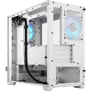 Fractal Design Pop Mini Air RGB White TG mATX High-Airflow Clear Tempered Glass Window Tower Computer Case