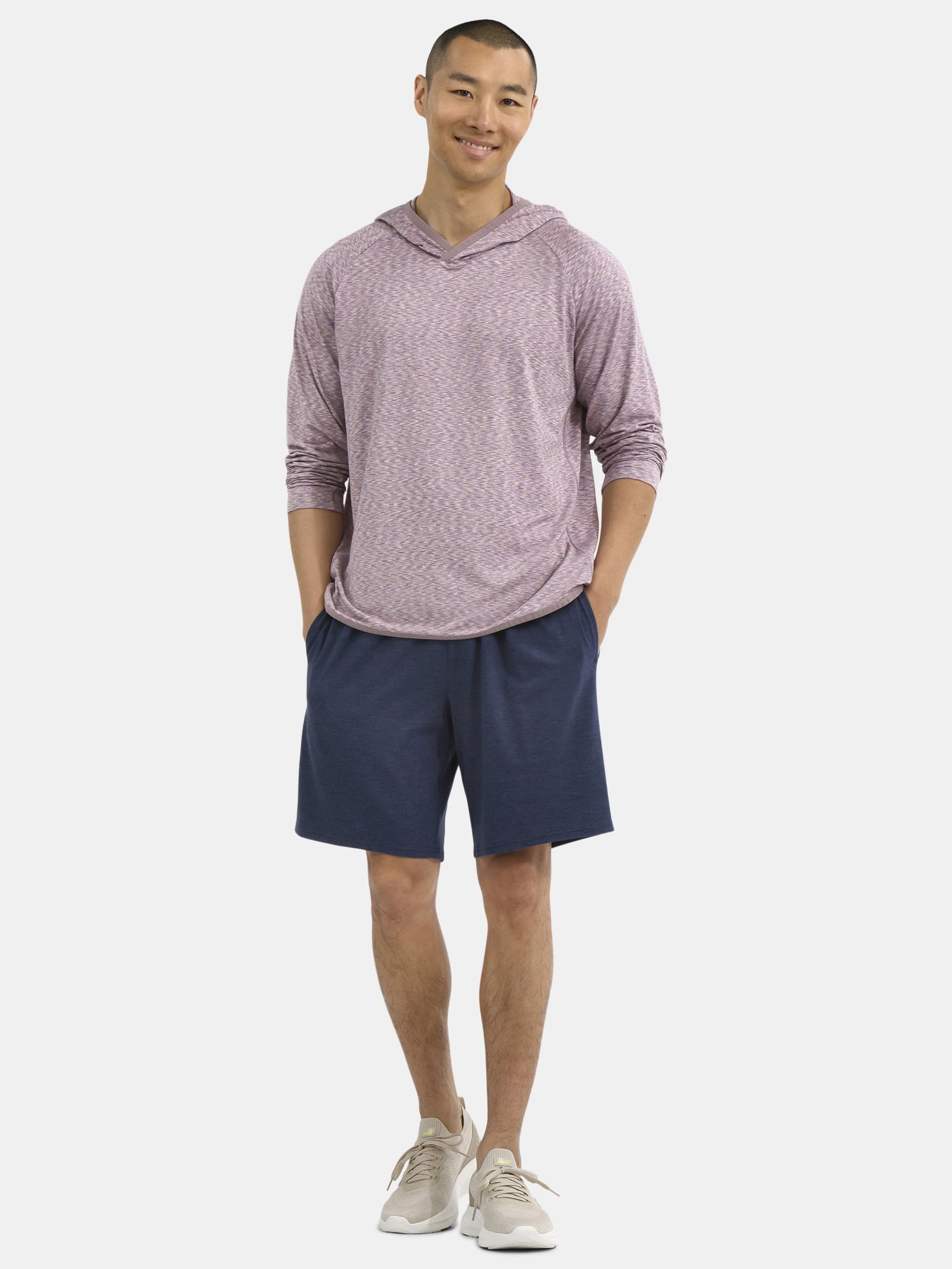 Athletic Works Men's & Big Men's Long Sleeve Space Dyed Hoodie, Sizes S-3XL