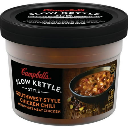 Campbell's Slow Kettle Style Southwest-Style Chicken Chili with White Meat Chicken, 15.7 oz.