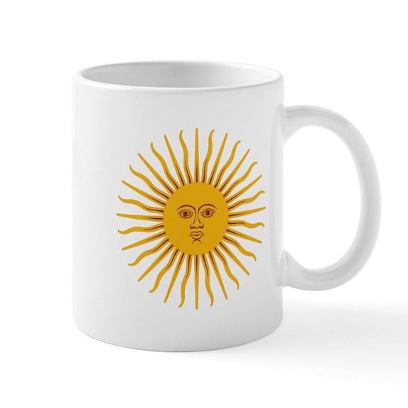 CafePress - Argentinian Sun Of May Mugs - 11 oz Ceramic Mug - Novelty Coffee Tea Cup