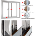thumbnail image 4 of Brush Weather Stripping, High Density Felt Draft Excluder for Sliding Sash Door Window, 4 of 5