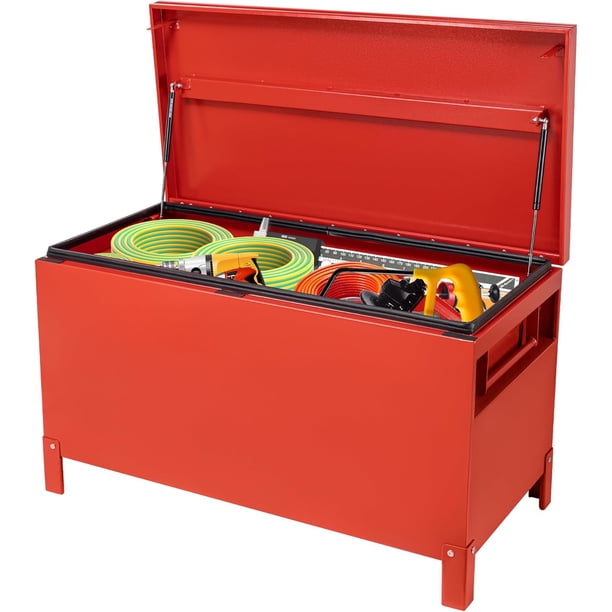 36x15x15 pulgada heavy - duty steel tool box para pickup trucks y rv trailers - waterproof jobsite almacenamiento y tool organizer