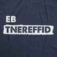 thumbnail image 2 of Mens Be Different Backwards T Shirt Funny Reverse Spelling Unique Special Tee For Guys (Heather Navy - DIFFERENT) - M, 2 of 3