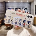 thumbnail image 4 of Funda de teléfono suave de lujo con diseño de dibujos animados de Snoopy, el amigo de Charlie Brown y Peanut para iPhone 11, 12, 13, 14 y 15 Pro Max con carcasa de diamante, 4 of 5