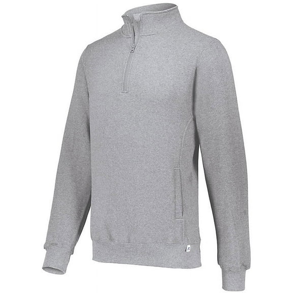 Russell Athletic Men's and Big Men's Dri-Power Fleece Quarter Zip Pullover, Moisture Wicking, Mid-Weight Cotton Blend, Sizes S-3XL