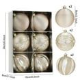 thumbnail image 2 of Decoraciones de Árbol de Navidad 6 Paquetes de Lentejuelas Brillantes Bolas de Plástico Bolas de Árbol de Navidad para Ornamento, 2 of 7