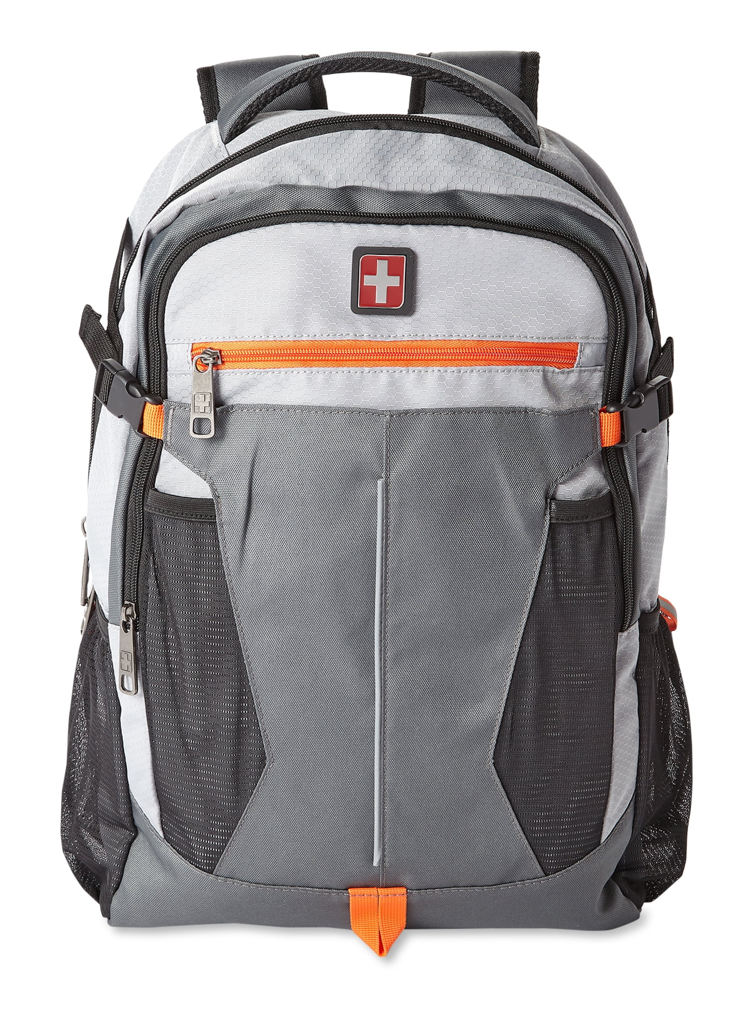 Buy Swiss Tech Unisex Adult Banded Backpack Grey Orange Online at