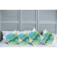 thumbnail image 2 of Ambesonne Saying Throw Pillow Cover 4 Pack, Inspiratonal Watercolor, 18", Sky Blue Green, 2 of 5