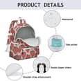 thumbnail image 4 of Pink Strawberry Plants Fruit Backpack for School,Cute School Bag,Schoolbag with Adjustable Shoulder Straps & Padded Back,13.4"x11"x4.7", 4 of 6
